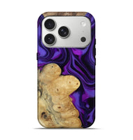 iPhone 17 Pro Wood Live Edge Phone Case - Socorro (Purple, 812558)