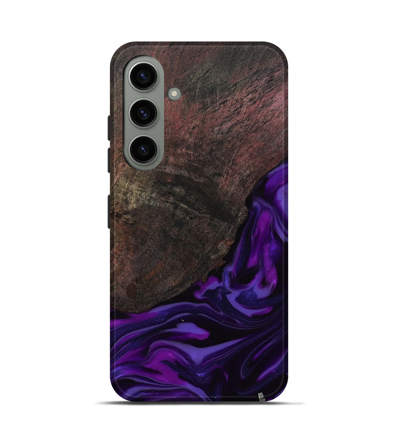 Galaxy S24 Wood Live Edge Phone Case - Ian (Purple, 812560)
