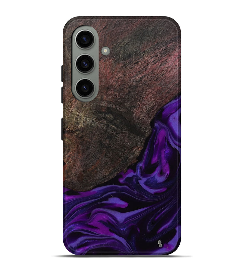 Galaxy S24 Plus Wood Live Edge Phone Case - Ian (Purple, 812560)
