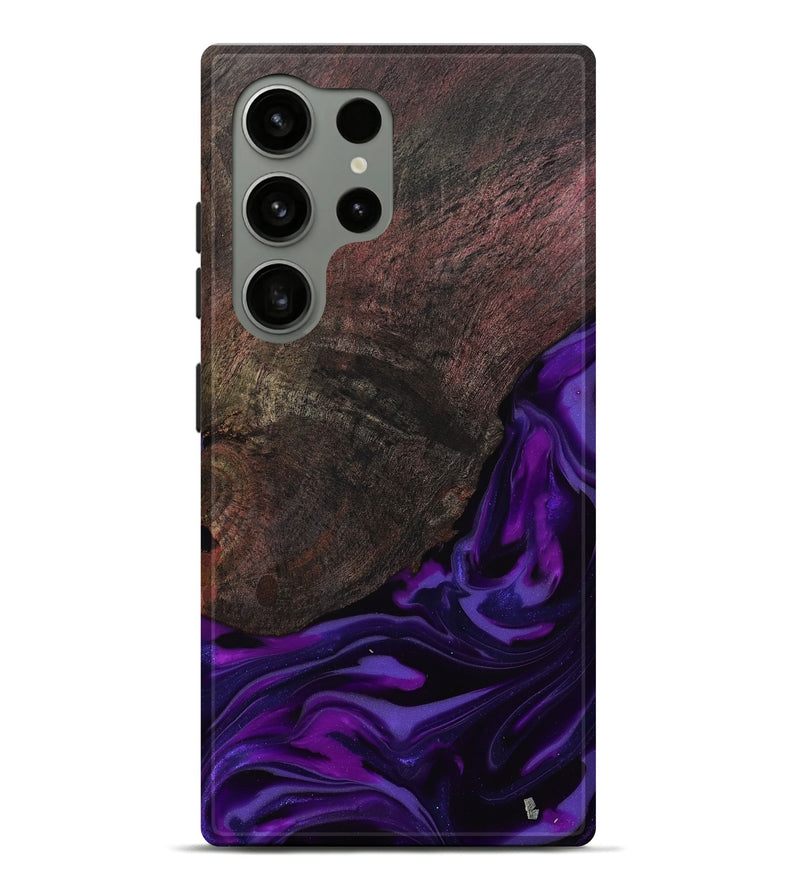 Galaxy S24 Ultra Wood Live Edge Phone Case - Ian (Purple, 812560)