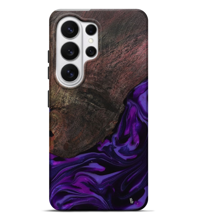 Galaxy S26 Ultra Wood Live Edge Phone Case - Ian (Purple, 812560)
