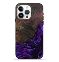iPhone 15 Pro Max Wood Live Edge Phone Case - Ian (Purple, 812560)