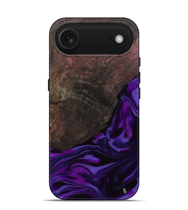 iPhone 17 Air Wood Live Edge Phone Case - Ian (Purple, 812560)