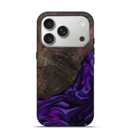 iPhone 17 Pro Wood Live Edge Phone Case - Ian (Purple, 812560)