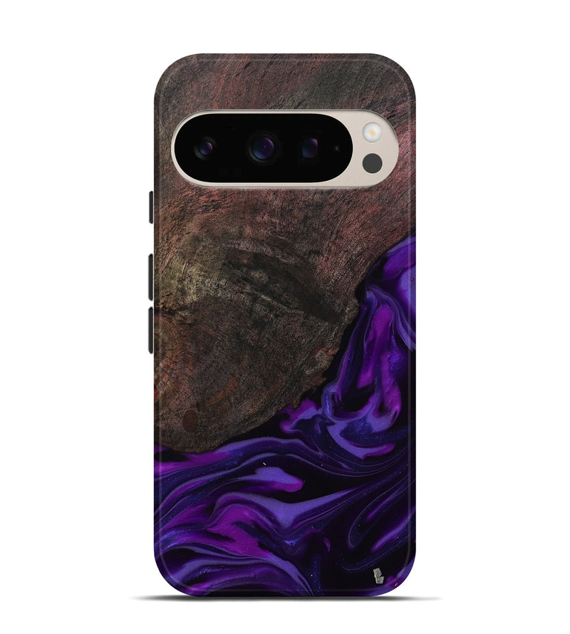 Pixel 10 Wood Live Edge Phone Case - Ian (Purple, 812560)