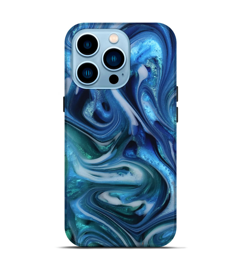 iPhone 14 Pro ResinArt Live Edge Phone Case - Jevon (Blue, 812561)