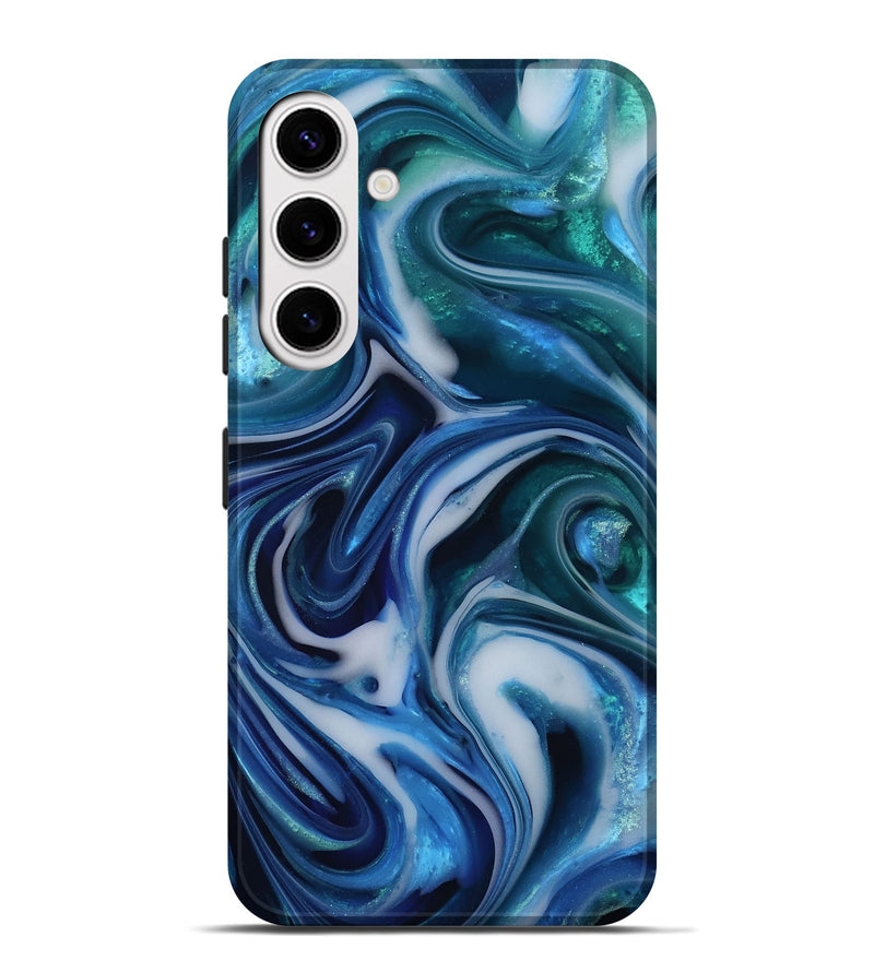 Galaxy S25 Plus ResinArt Live Edge Phone Case - Tiara (Blue, 812564)