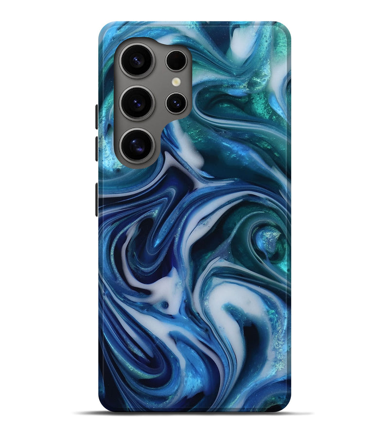 Galaxy S25 Ultra ResinArt Live Edge Phone Case - Tiara (Blue, 812564)