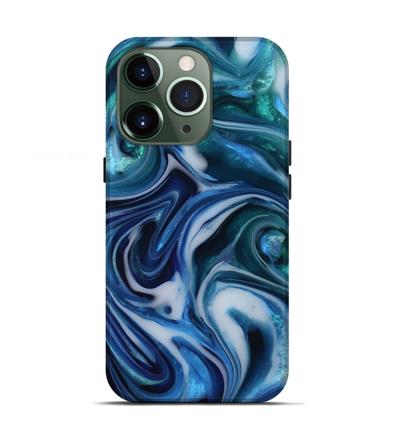 iPhone 13 Pro ResinArt Live Edge Phone Case - Tiara (Blue, 812564)