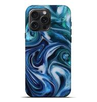 iPhone 16 Pro Max ResinArt Live Edge Phone Case - Tiara (Blue, 812564)