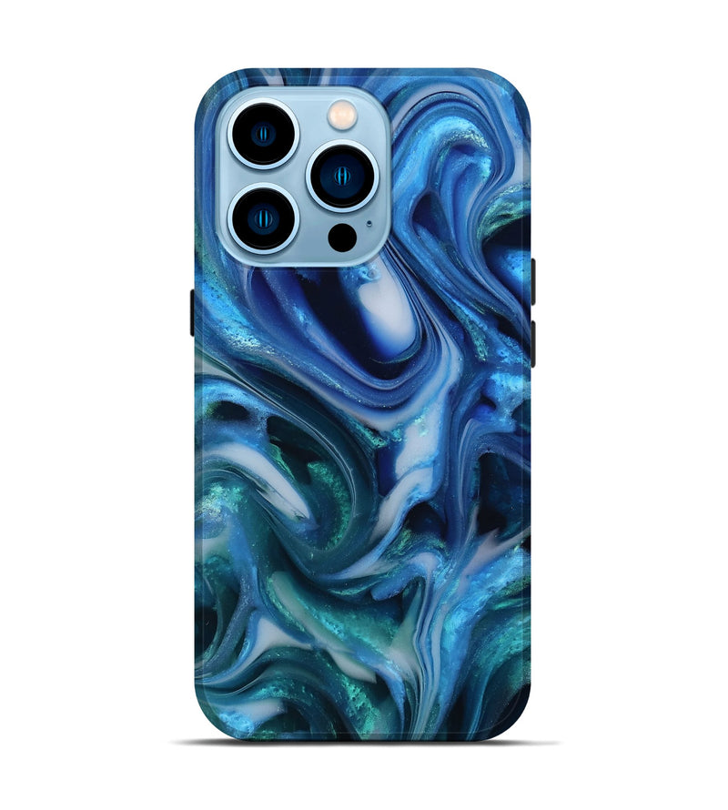 iPhone 14 Pro ResinArt Live Edge Phone Case - Jasiel (Blue, 812566)