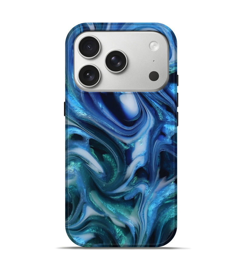 iPhone 17 Pro ResinArt Live Edge Phone Case - Jasiel (Blue, 812566)