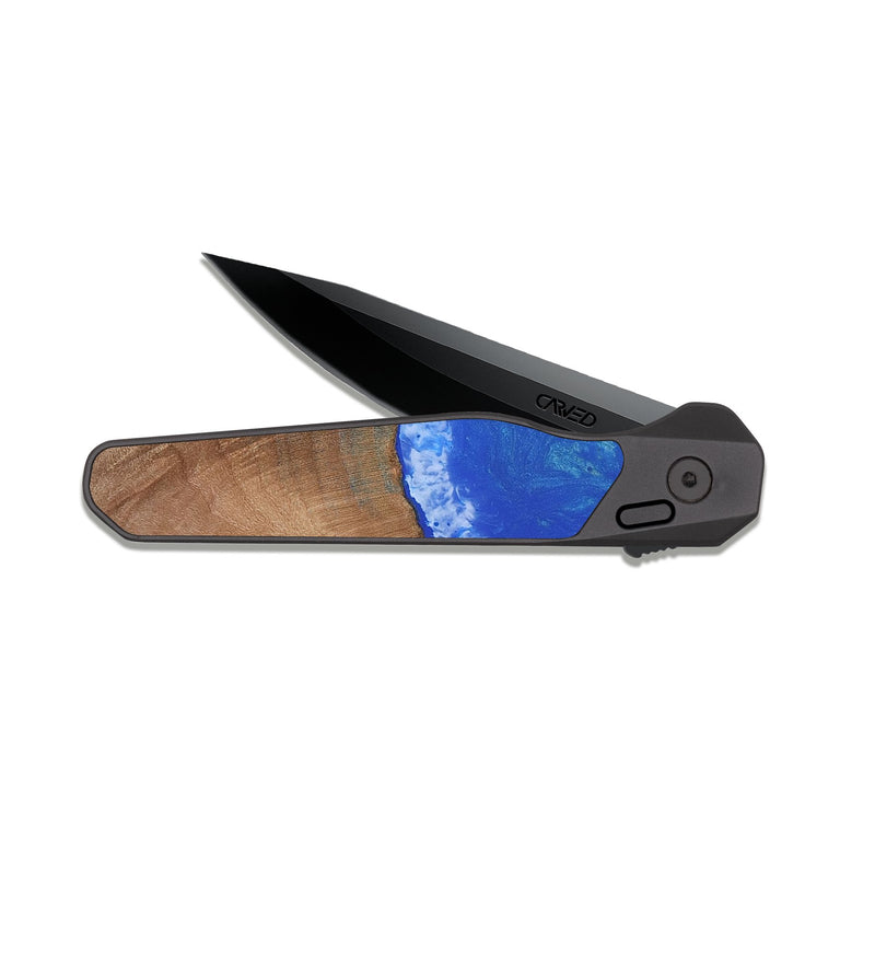 EDC Dark Slate Wood Pocket Knife - Asaiah (Coastal, 812568)