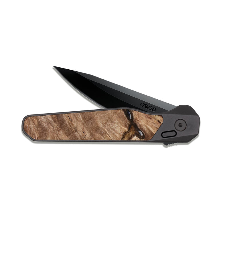 EDC Dark Slate Wood Pocket Knife - Roxann (Cosmos, 812590)