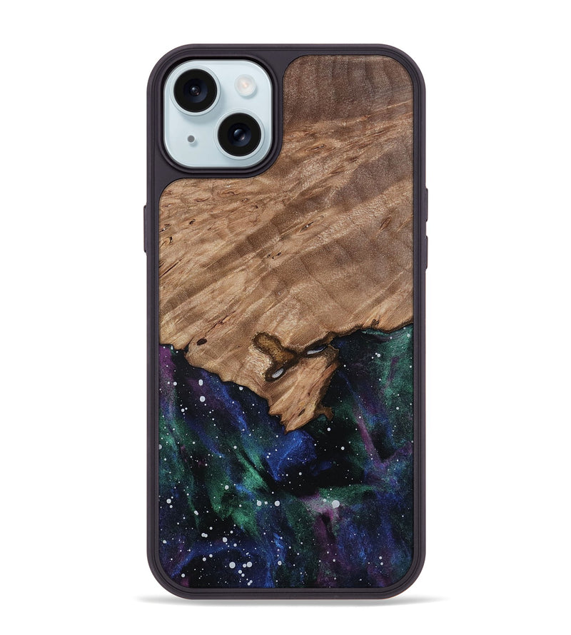 iPhone 15 Plus Wood Phone Case - Roxann (Cosmos, 812590)