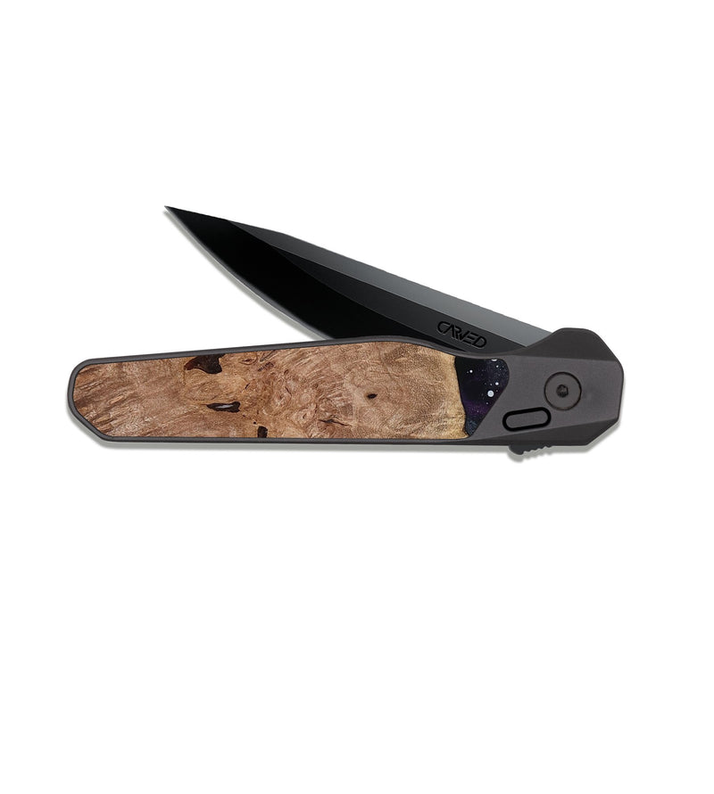 EDC Dark Slate Wood Pocket Knife - Vance (Cosmos, 812613)