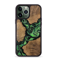 iPhone 13 Pro Max Wood Phone Case - Lilla (Green, 812662)
