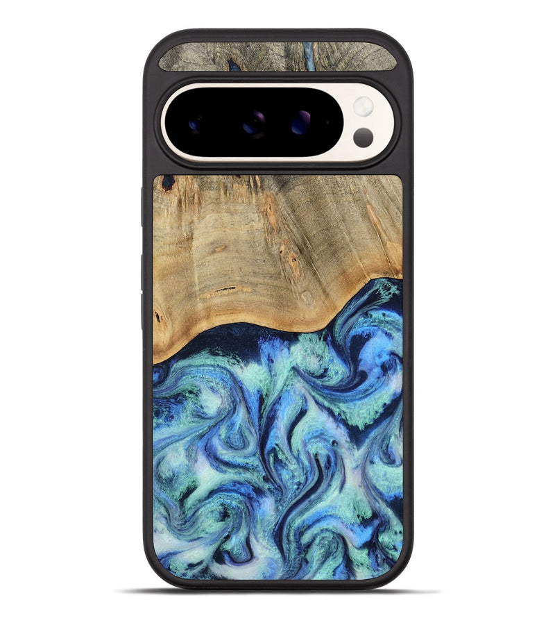 Pixel 10 Pro XL Wood Phone Case - Regina (Blue, 812682)