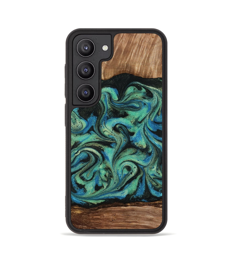 Galaxy S23 Wood Phone Case - Tevin (Green, 812689)