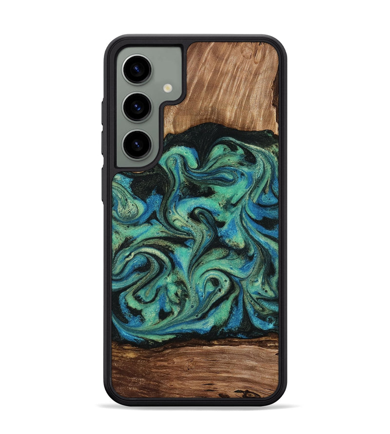 Galaxy S24 Plus Wood Phone Case - Tevin (Green, 812689)