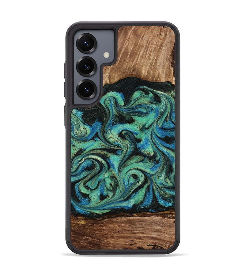 Galaxy S25 Plus Wood Phone Case - Tevin (Green, 812689)