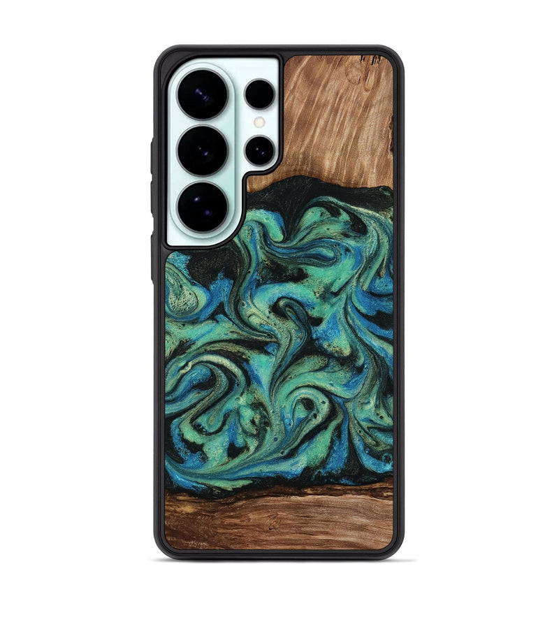 Galaxy S26 Ultra Wood Phone Case - Tevin (Green, 812689)