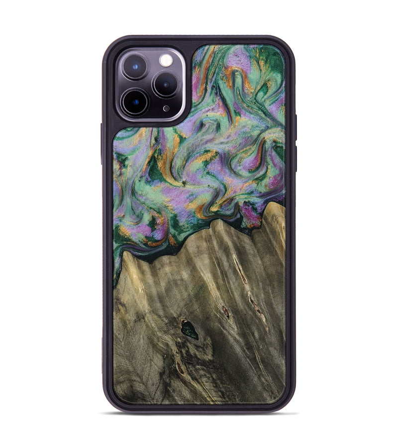 iPhone 11 Pro Max Wood Phone Case - Alvie (Green, 812694)
