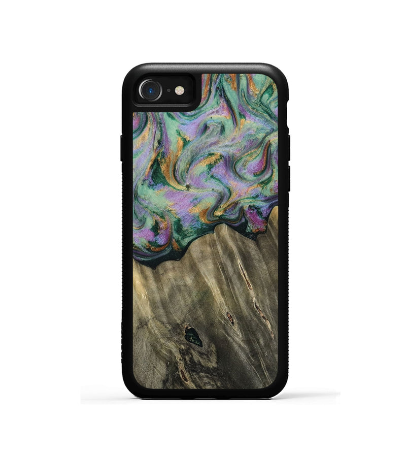 iPhone SE Wood Phone Case - Alvie (Green, 812694)