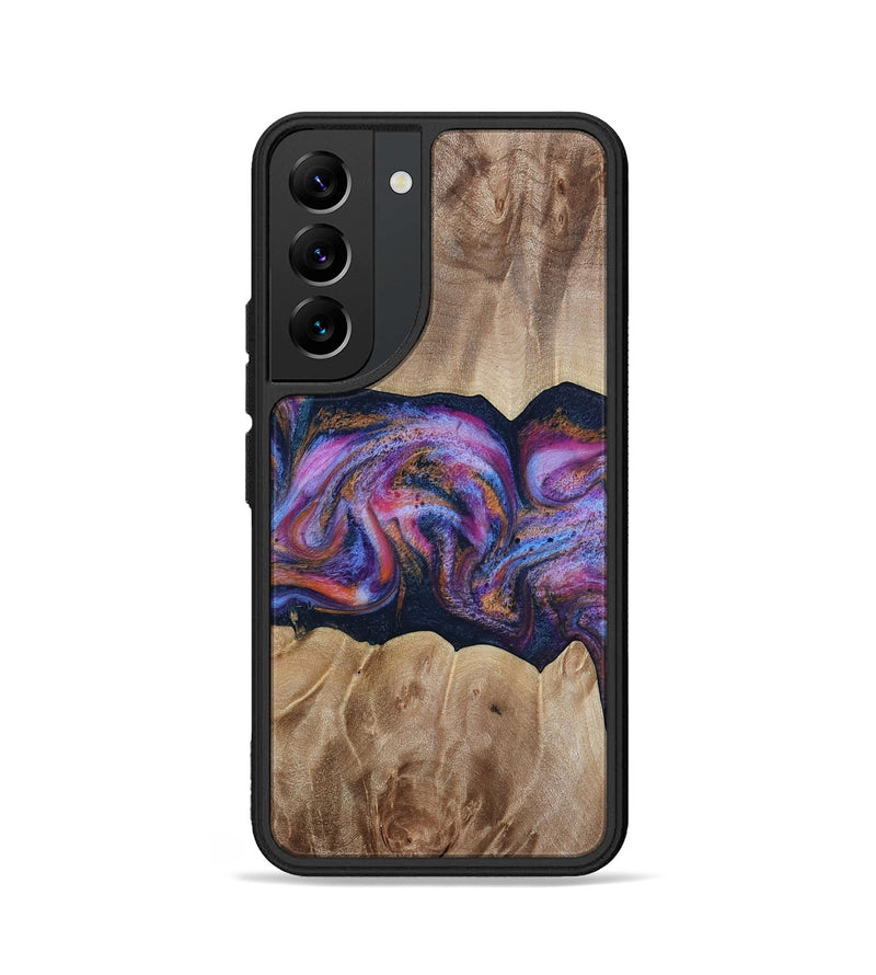 Galaxy S22 Wood Phone Case - Tina (Blue, 812716)