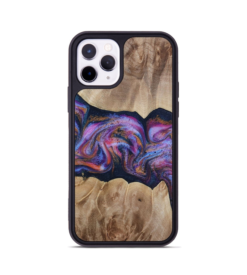 iPhone 11 Pro Wood Phone Case - Tina (Blue, 812716)