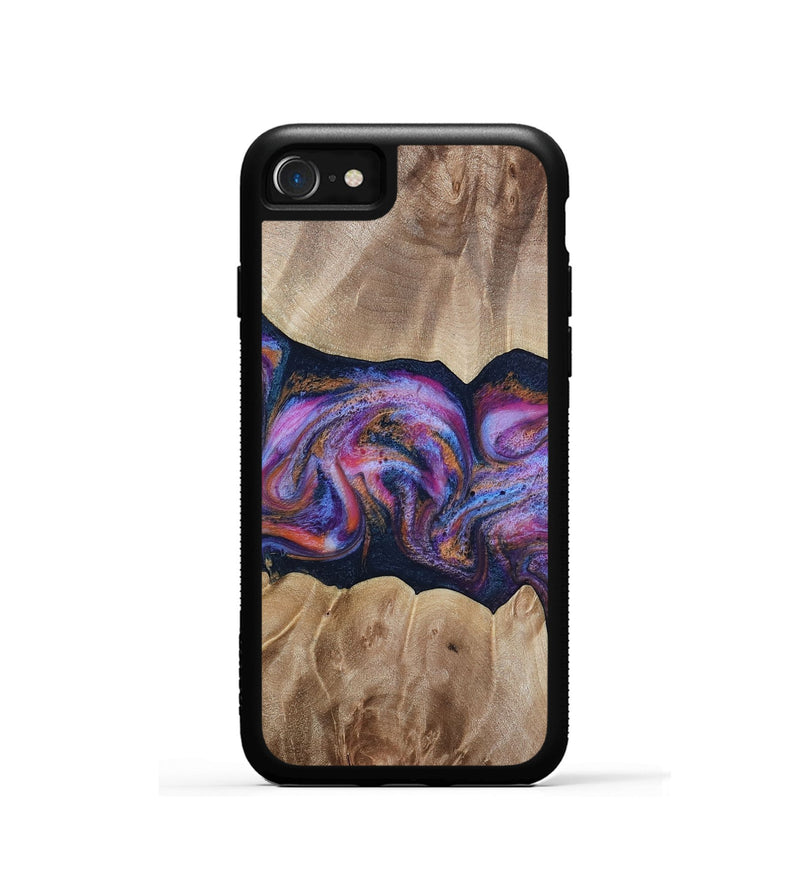 iPhone SE Wood Phone Case - Tina (Blue, 812716)