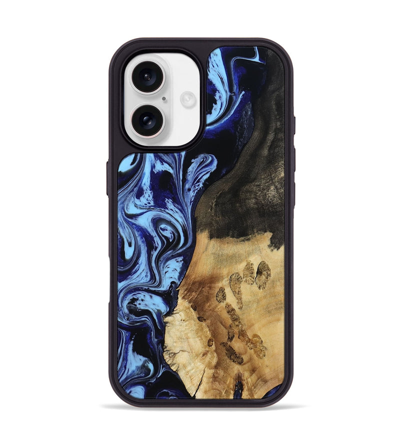 iPhone 17 Wood Phone Case - Jeanie (Blue, 812717)