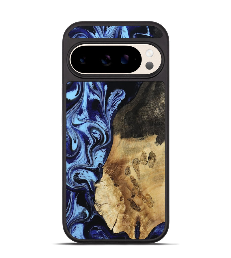 Pixel 10 Pro Wood Phone Case - Jeanie (Blue, 812717)