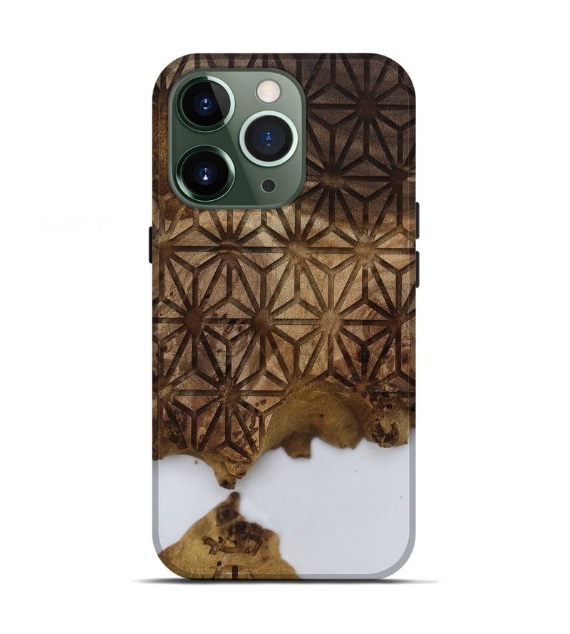 iPhone 13 Pro Wood Live Edge Phone Case - Galilea (Clear, 812789)