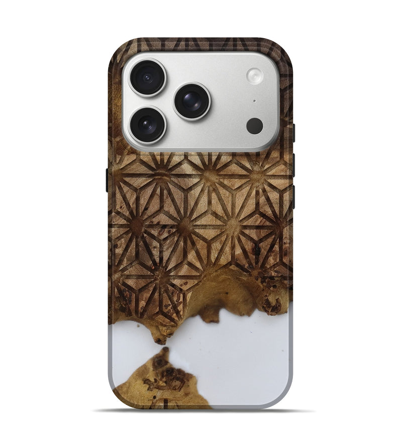 iPhone 17 Pro Wood Live Edge Phone Case - Galilea (Clear, 812789)