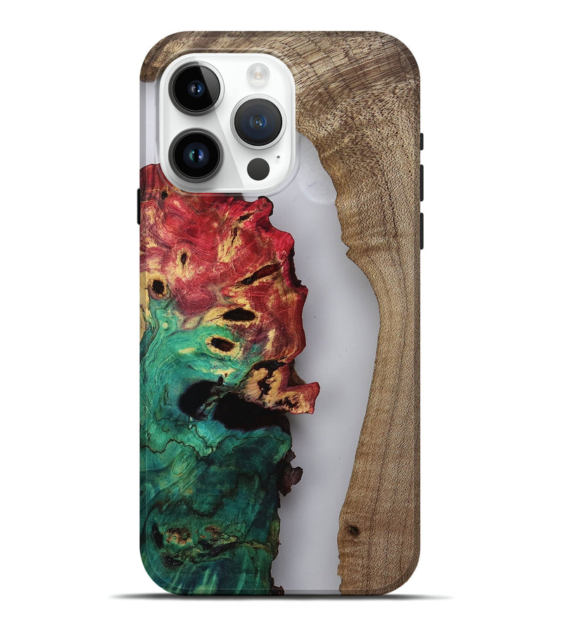 iPhone 15 Pro Max Wood Live Edge Phone Case - Keenan (Clear, 812791)