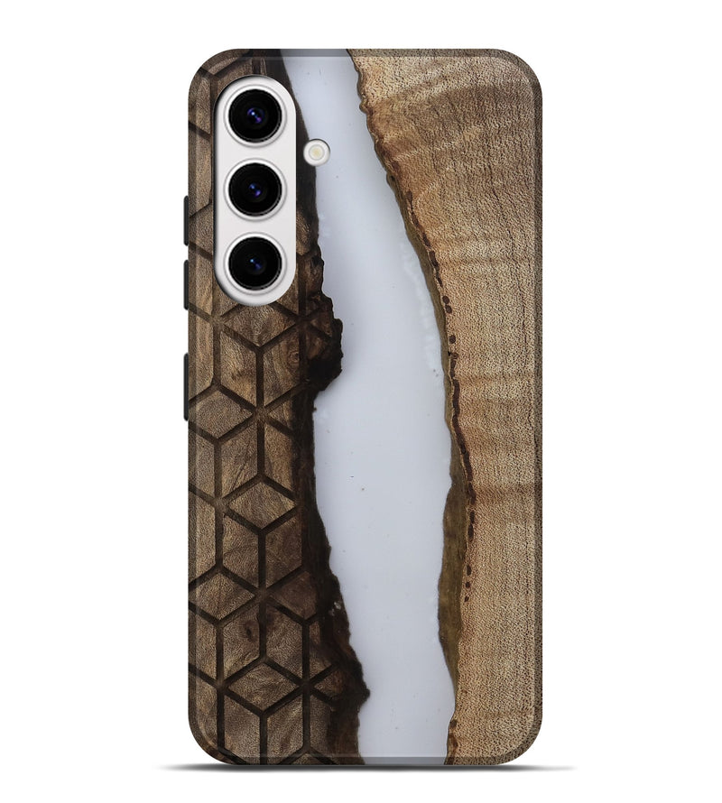 Galaxy S25 Plus Wood Live Edge Phone Case - Waylen (Clear, 812800)