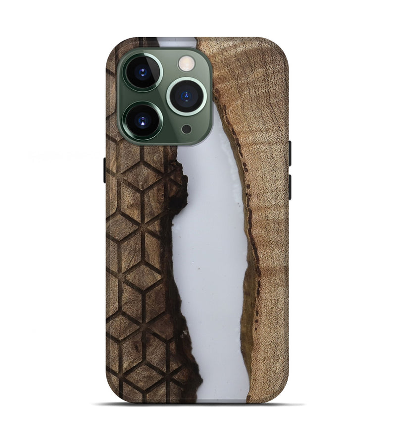 iPhone 13 Pro Wood Live Edge Phone Case - Waylen (Clear, 812800)