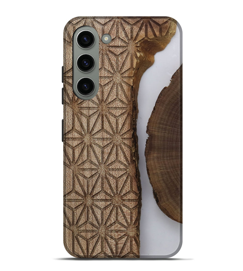 Galaxy S23 Plus Wood Live Edge Phone Case - Maurice (Clear, 812807)