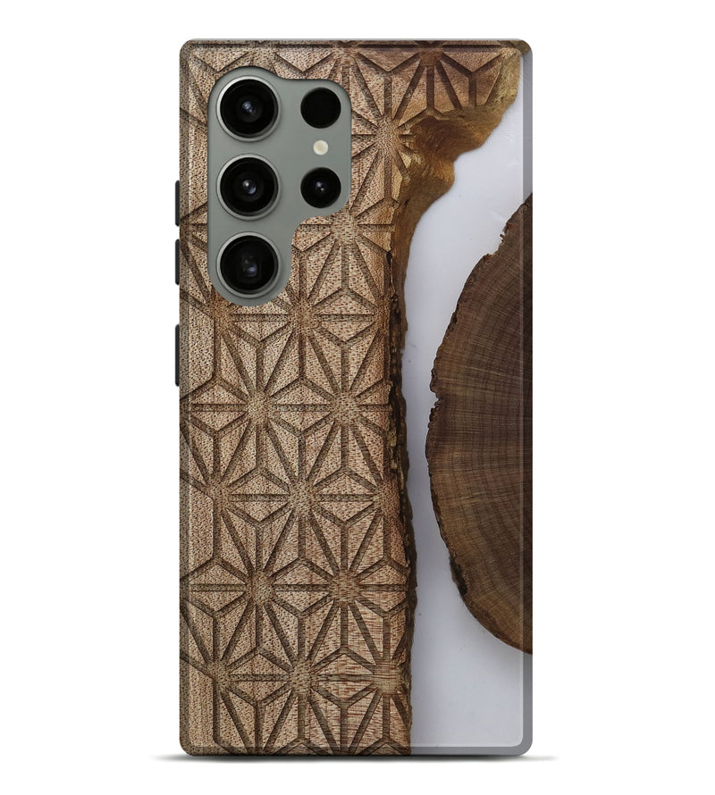 Galaxy S24 Ultra Wood Live Edge Phone Case - Maurice (Clear, 812807)
