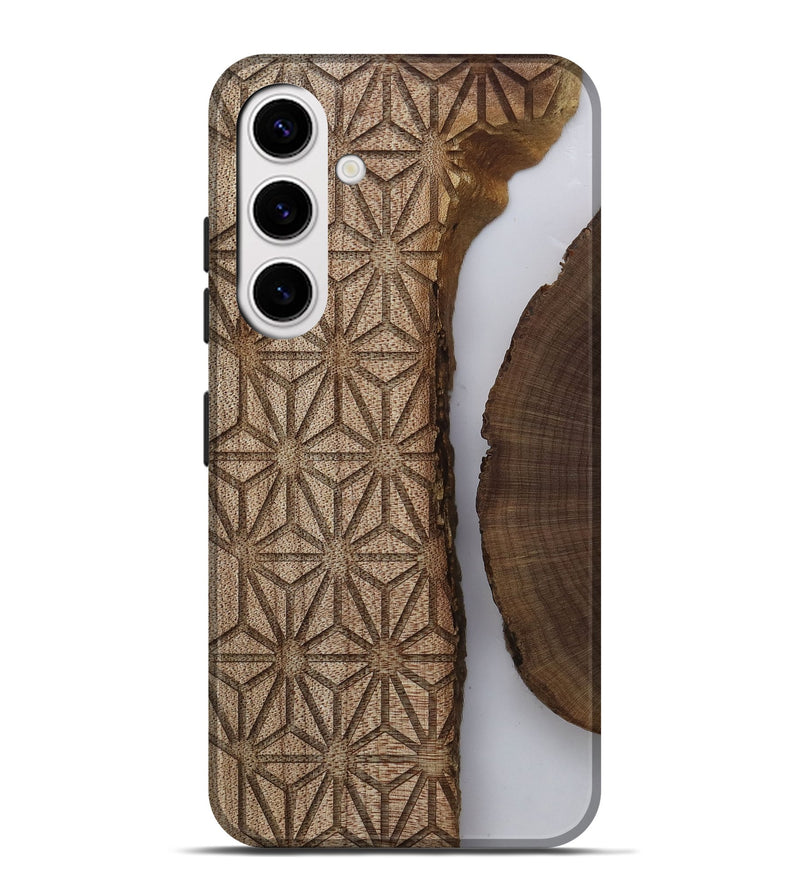 Galaxy S25 Plus Wood Live Edge Phone Case - Maurice (Clear, 812807)