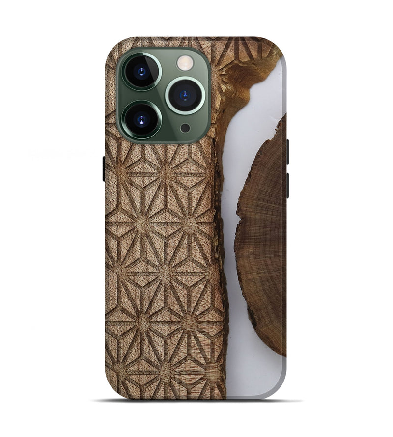 iPhone 13 Pro Wood Live Edge Phone Case - Maurice (Clear, 812807)