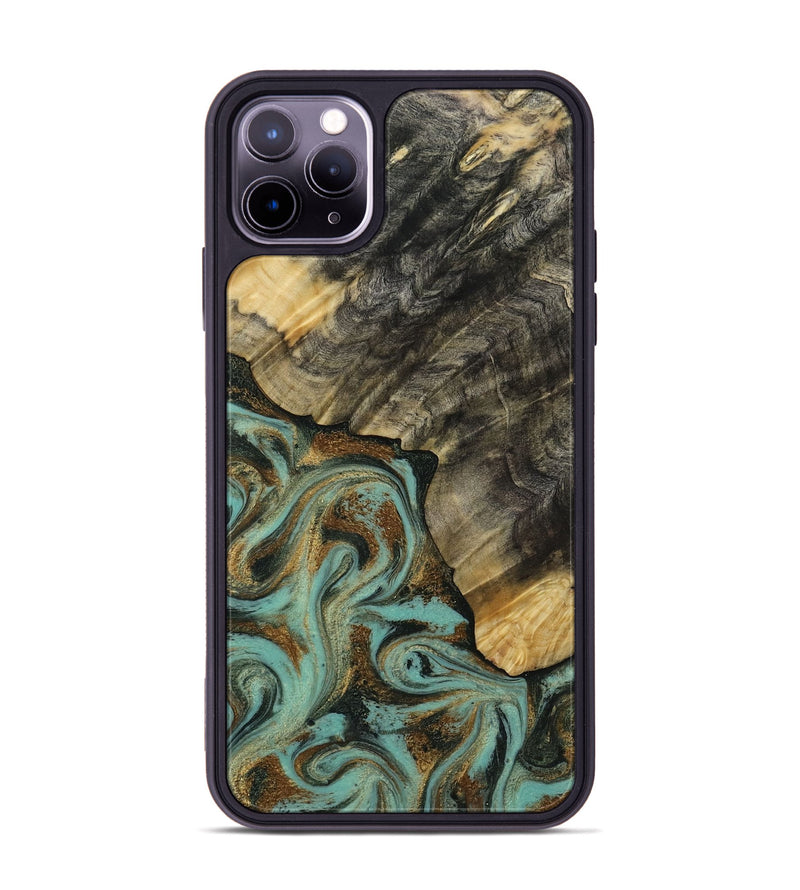 iPhone 11 Pro Max Wood Phone Case - Tillie (Green, 812808)