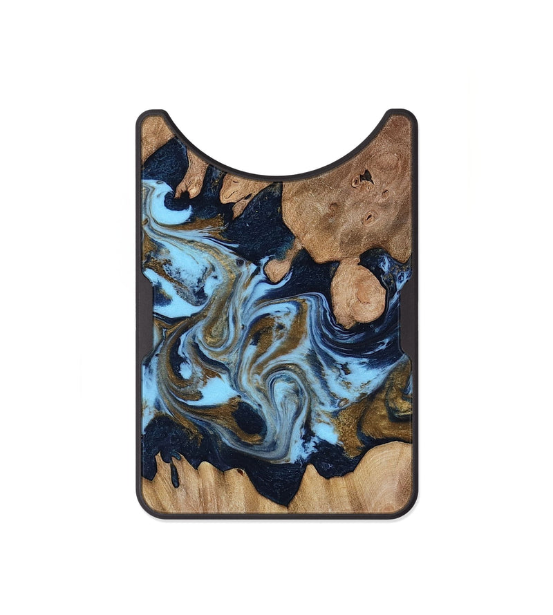 Alloy Wood Wallet - Davina (Teal & Gold, 812816)