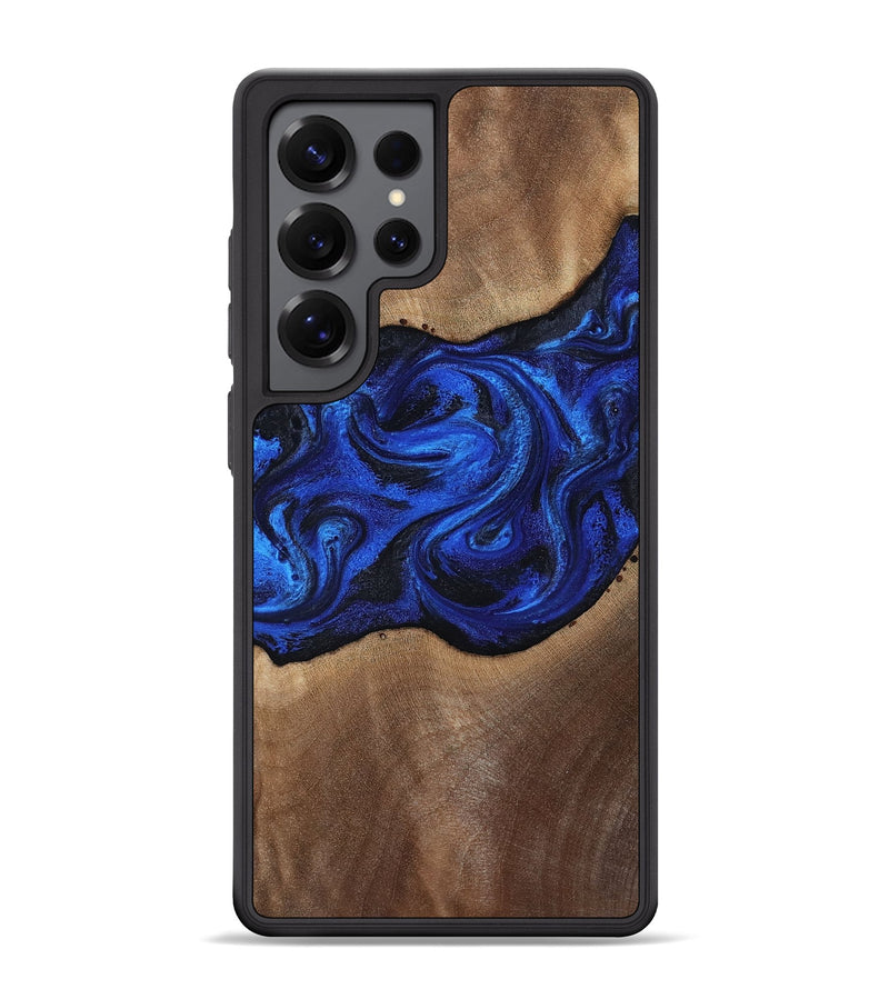 Galaxy S25 Ultra Wood Phone Case - Robbin (Blue, 812843)