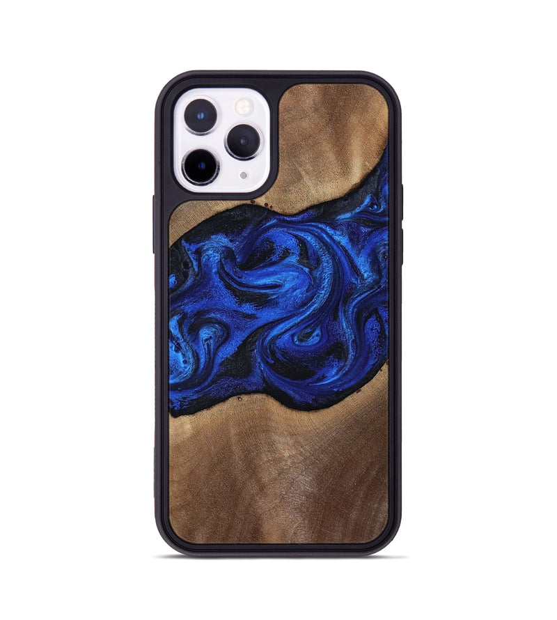 iPhone 11 Pro Wood Phone Case - Robbin (Blue, 812843)
