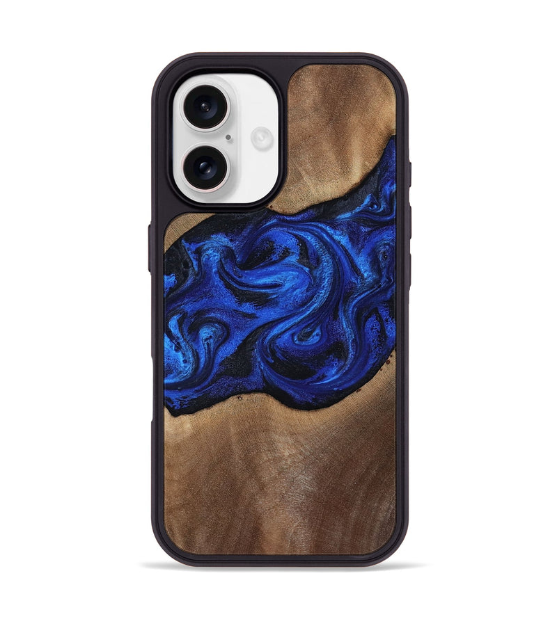 iPhone 17 Wood Phone Case - Robbin (Blue, 812843)