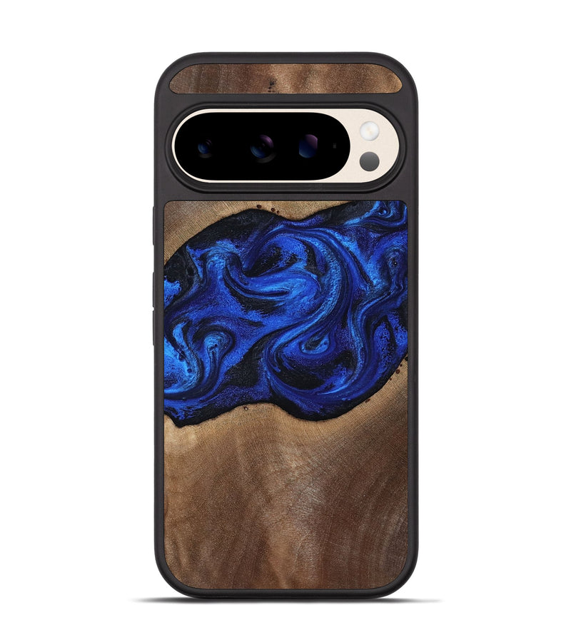 Pixel 10 Pro Wood Phone Case - Robbin (Blue, 812843)