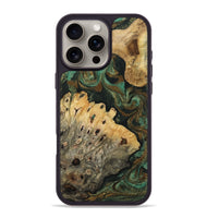 iPhone 16 Pro Max Wood Phone Case - Truett (Green, 812881)