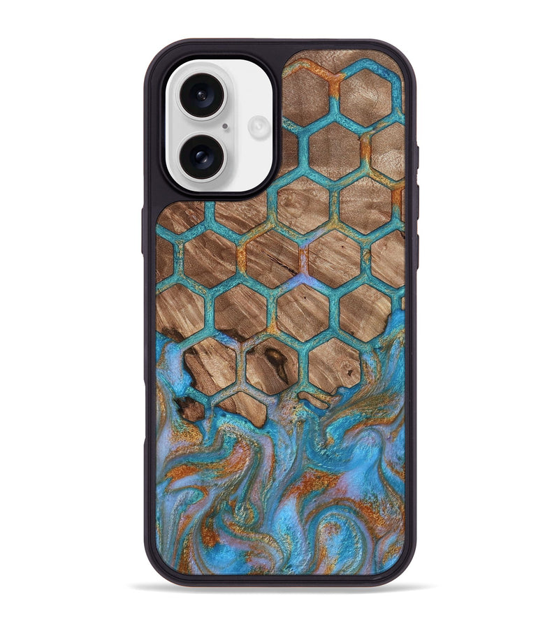 iPhone 16 Plus Wood Phone Case - Emmie (Pattern, 812901)